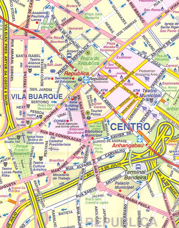city centre carte du sao paulo
